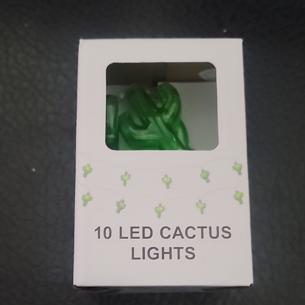 10 LED Green Cactus String Lights